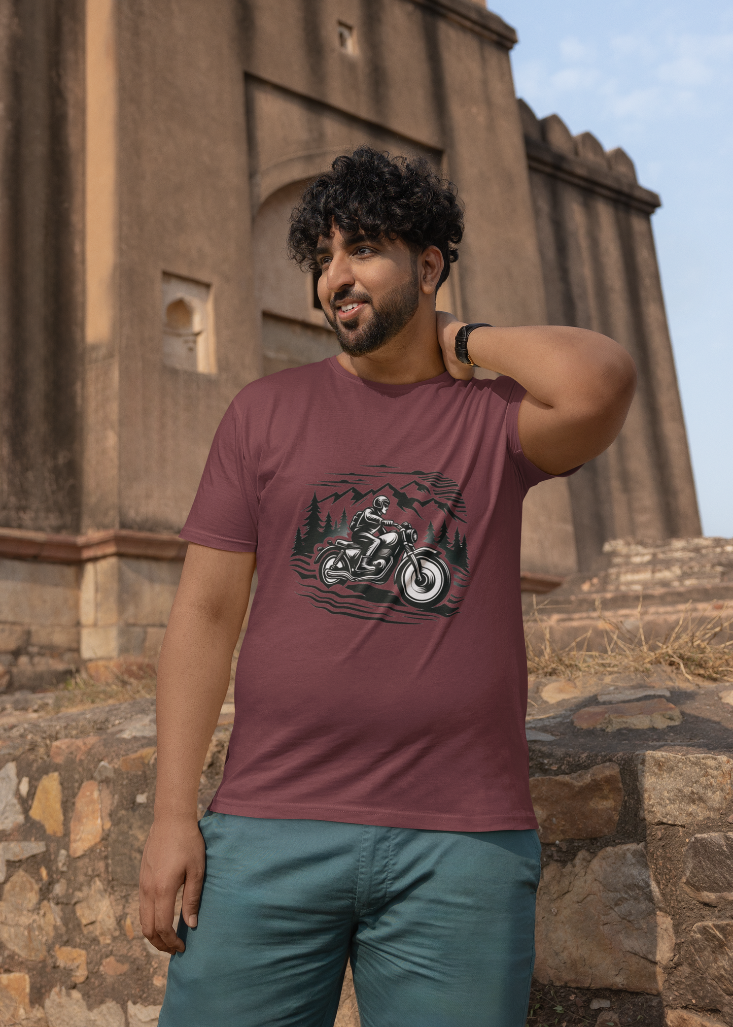 Motorcycle Riding | Printed | Crew