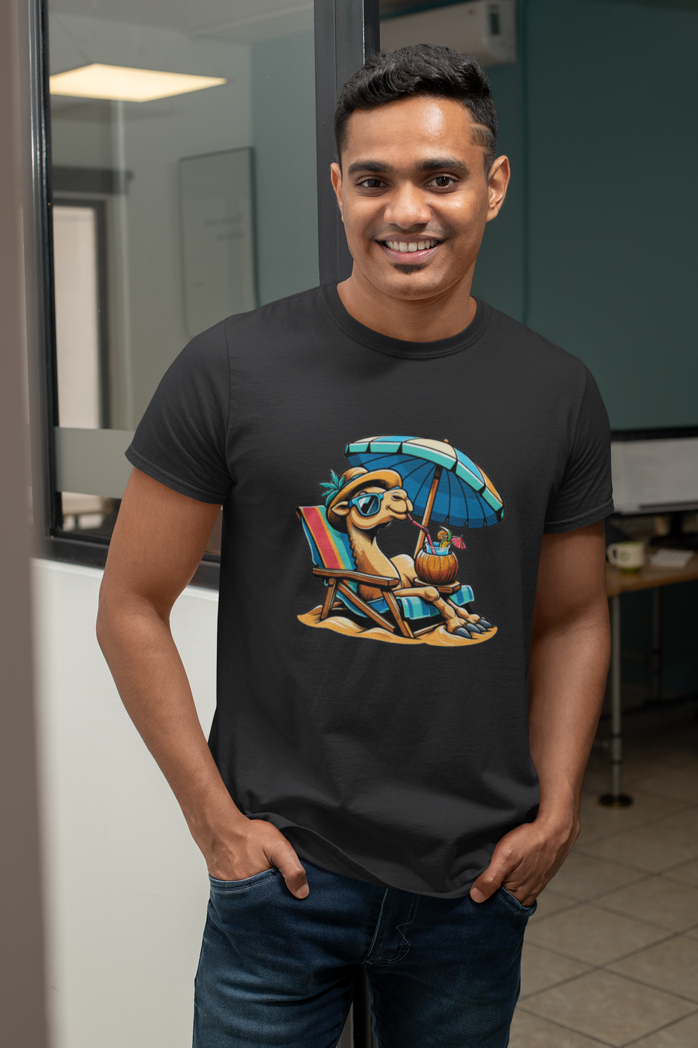 Camel On Vacation | Printed | Crew