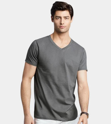 Stylish Plain v neck tees