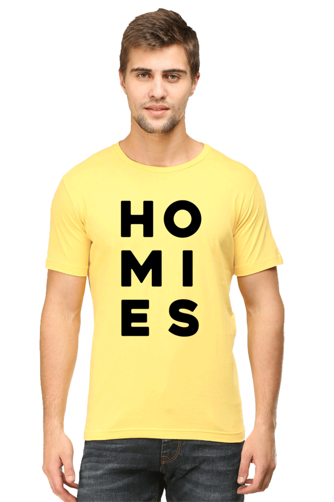 Homies printed crew neck t-shirt for men – casual wear