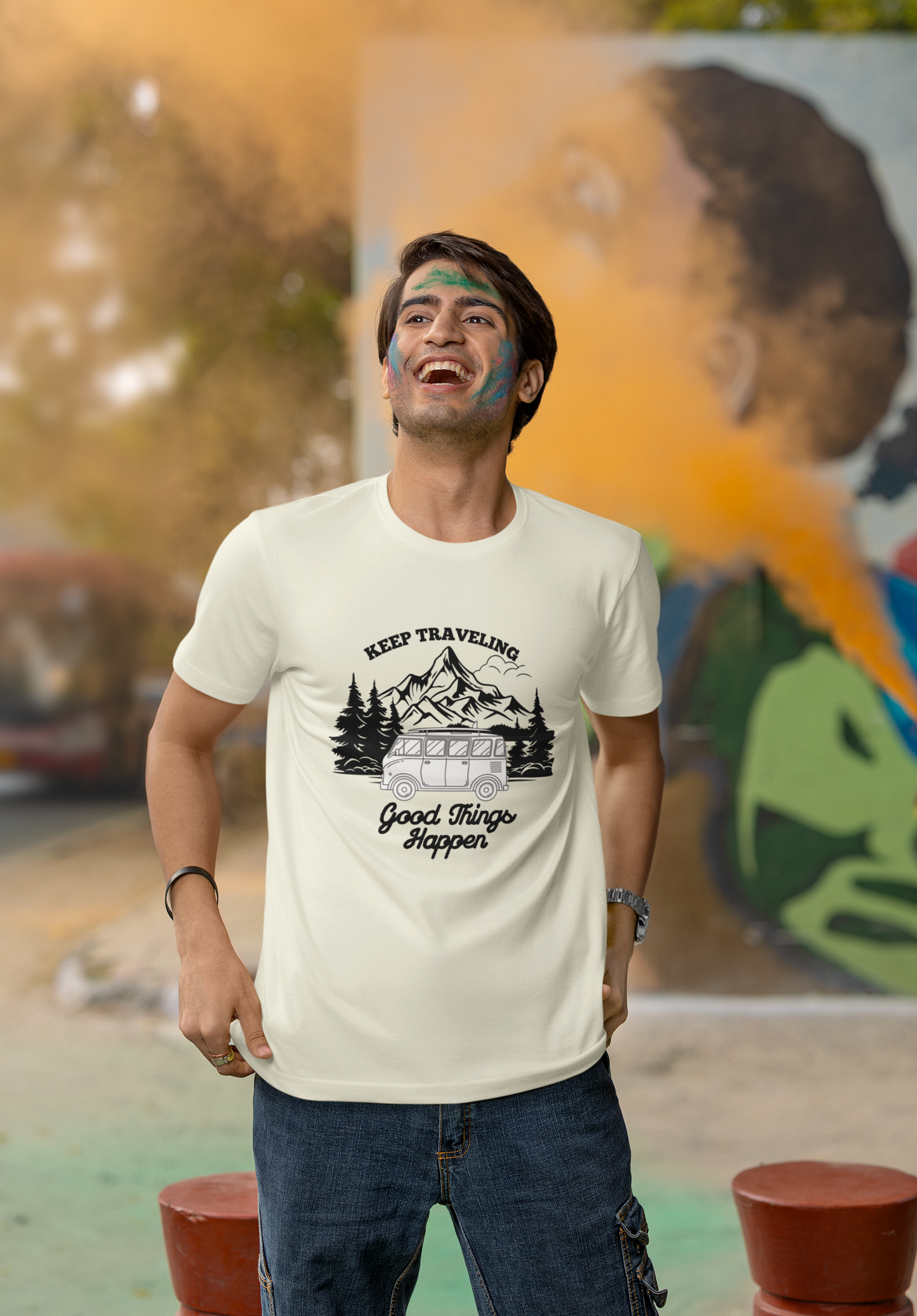 Keep Travelling Good Things Happen | Printed | Crew