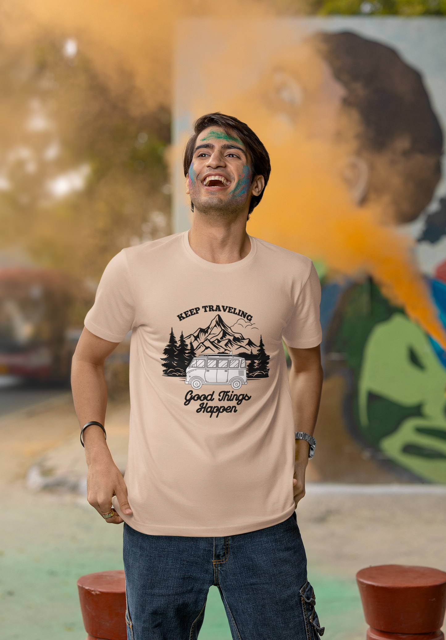 Keep Travelling Good Things Happen | Printed | Crew