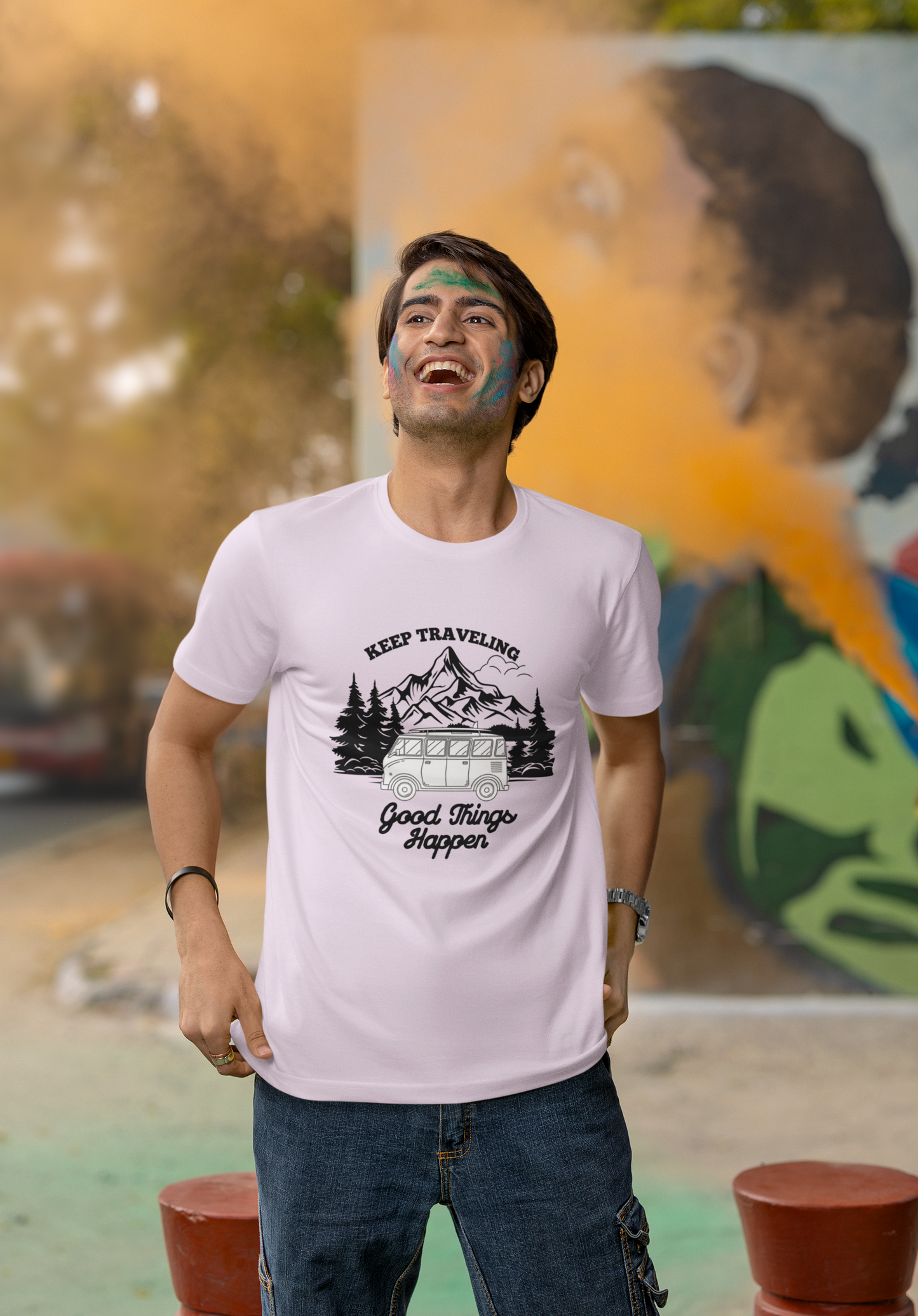 Keep Travelling Good Things Happen | Printed | Crew