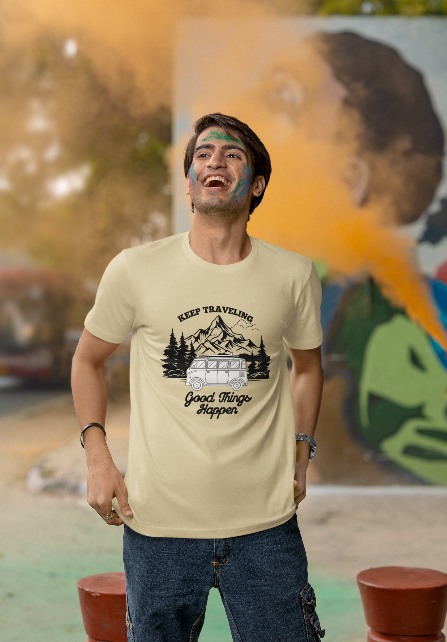 Keep Travelling Good Things Happen | Printed | Crew