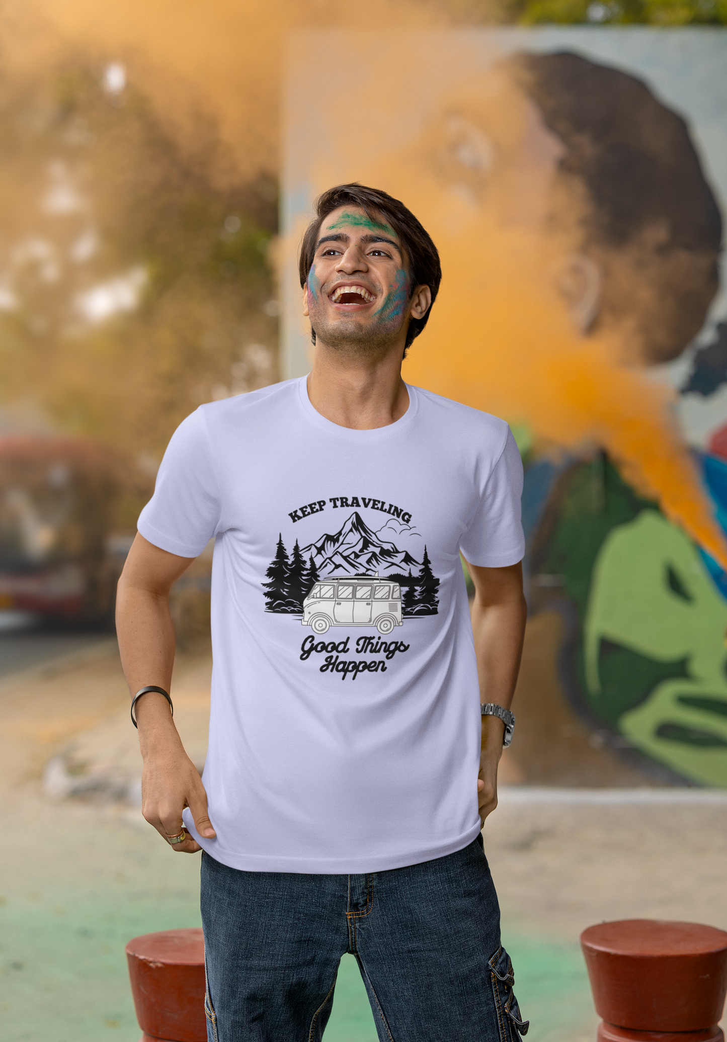 Keep Travelling Good Things Happen | Printed | Crew