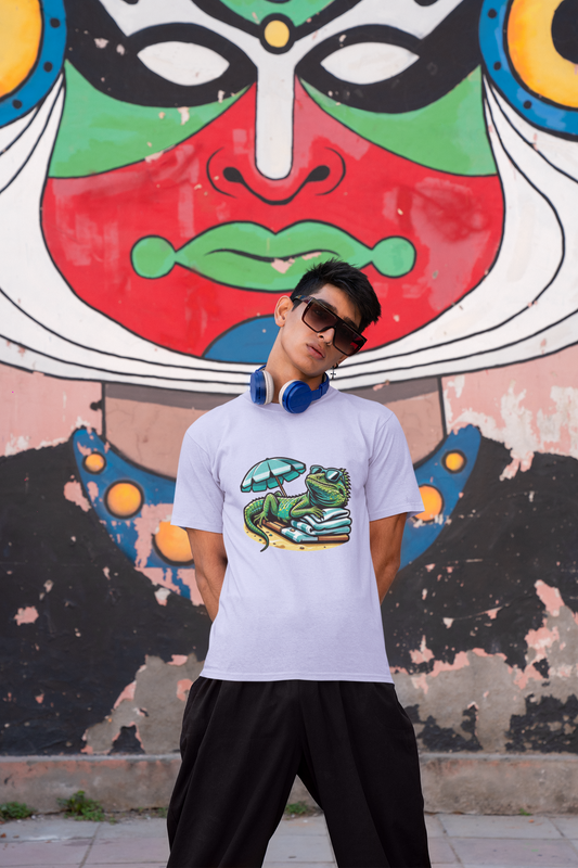 Lizard Sunbathing | Printed | Crew