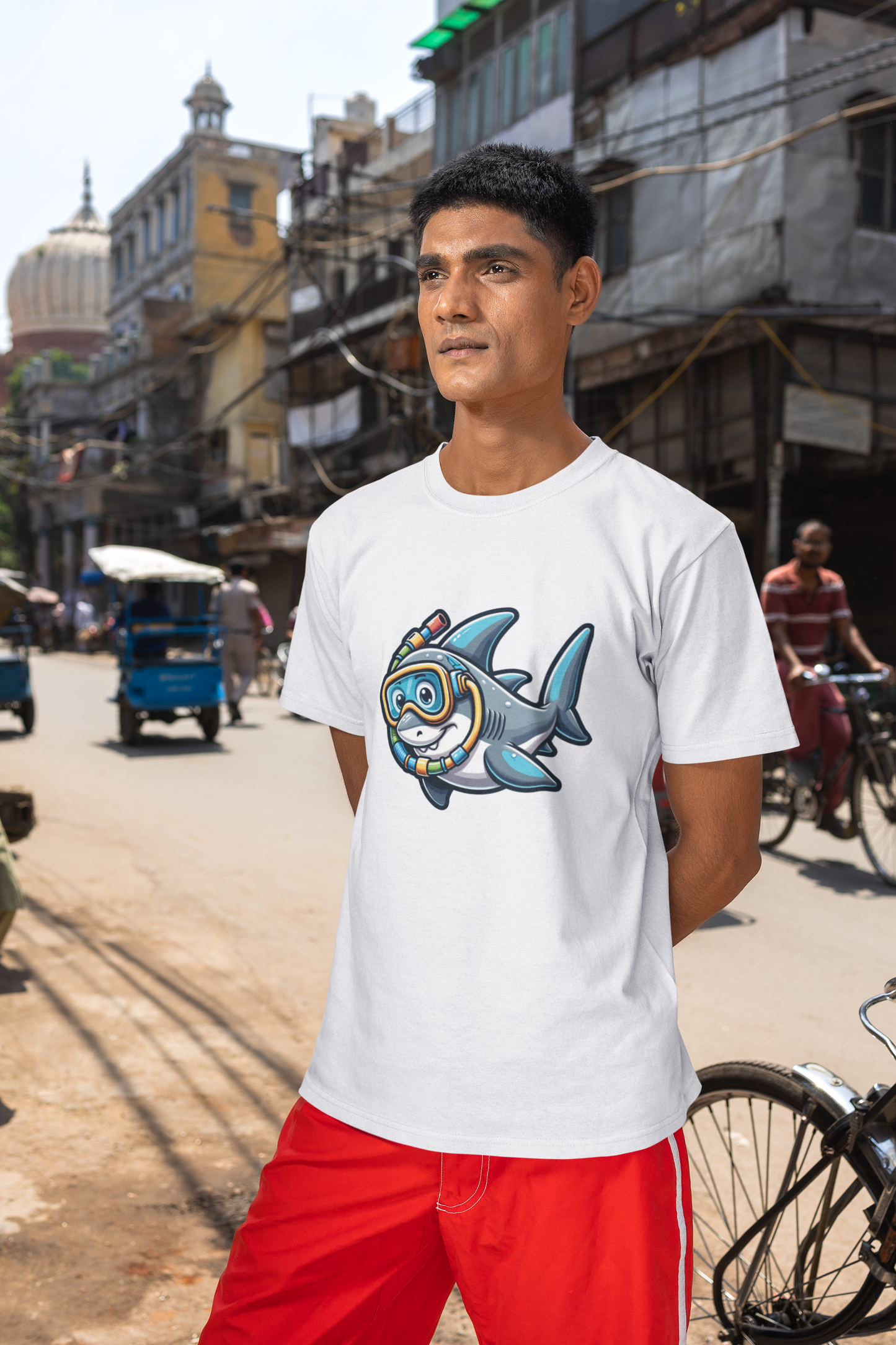 Shark Snorkling | Printed | Crew