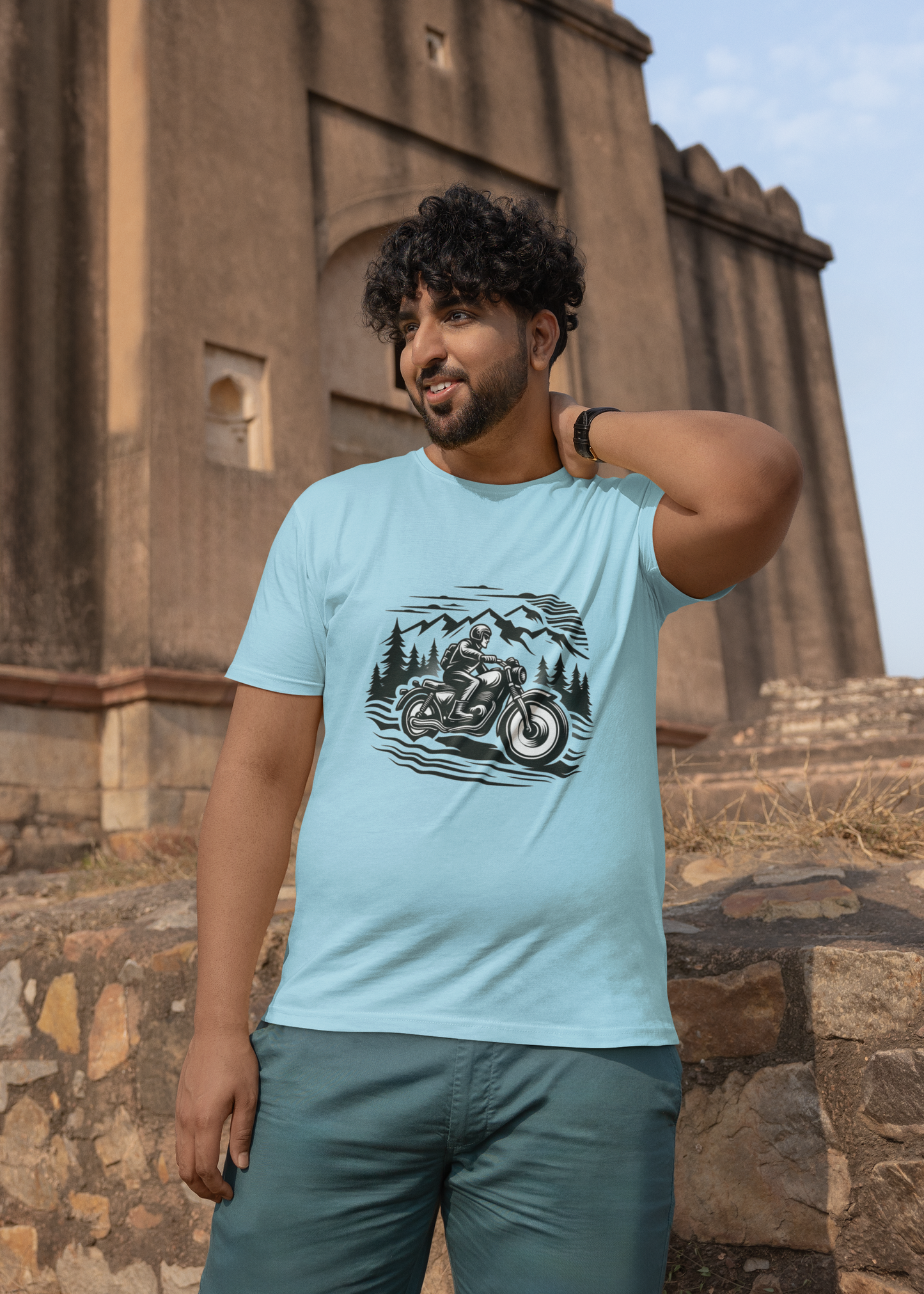 Motorcycle Riding | Printed | Crew