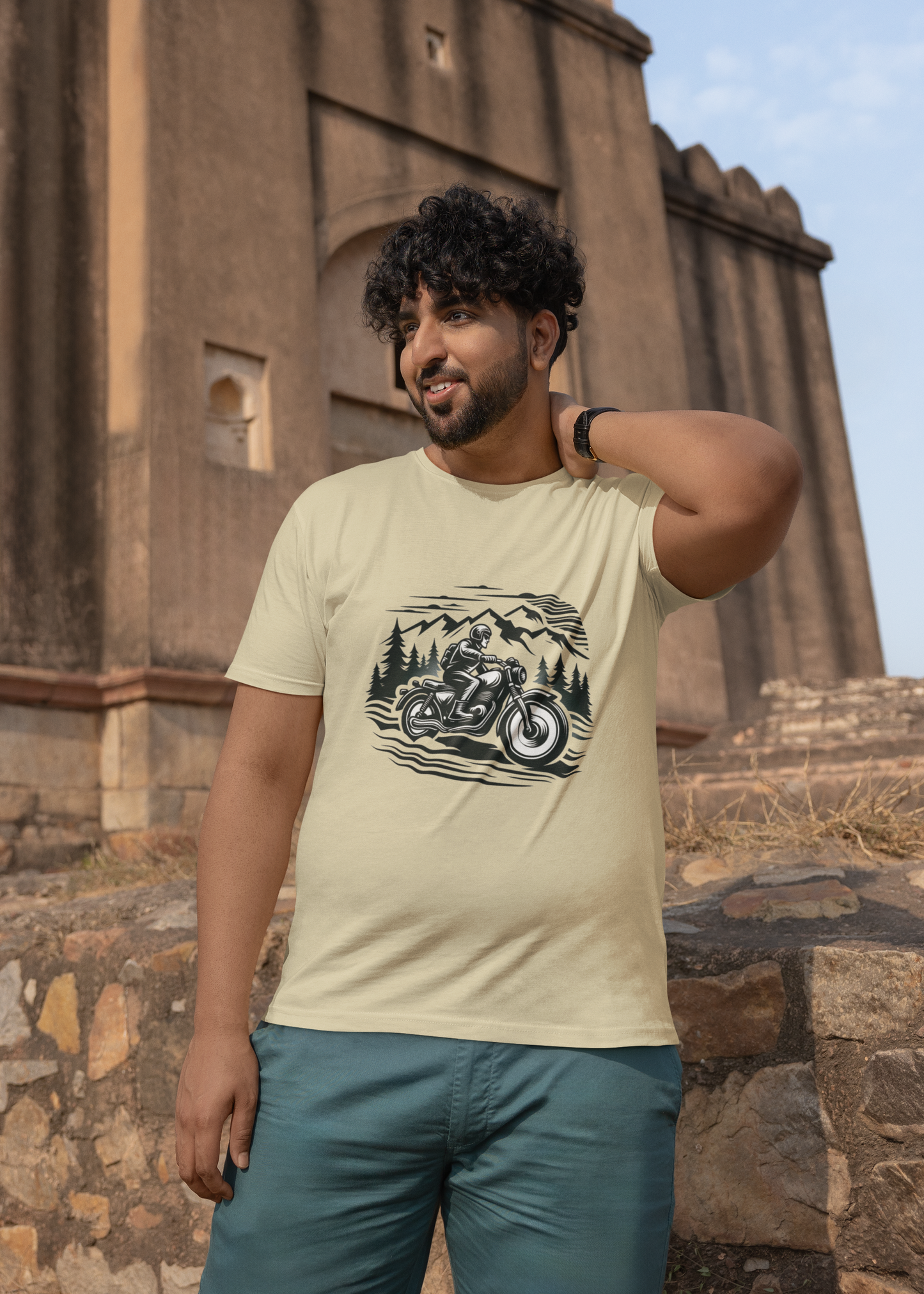 Motorcycle Riding | Printed | Crew
