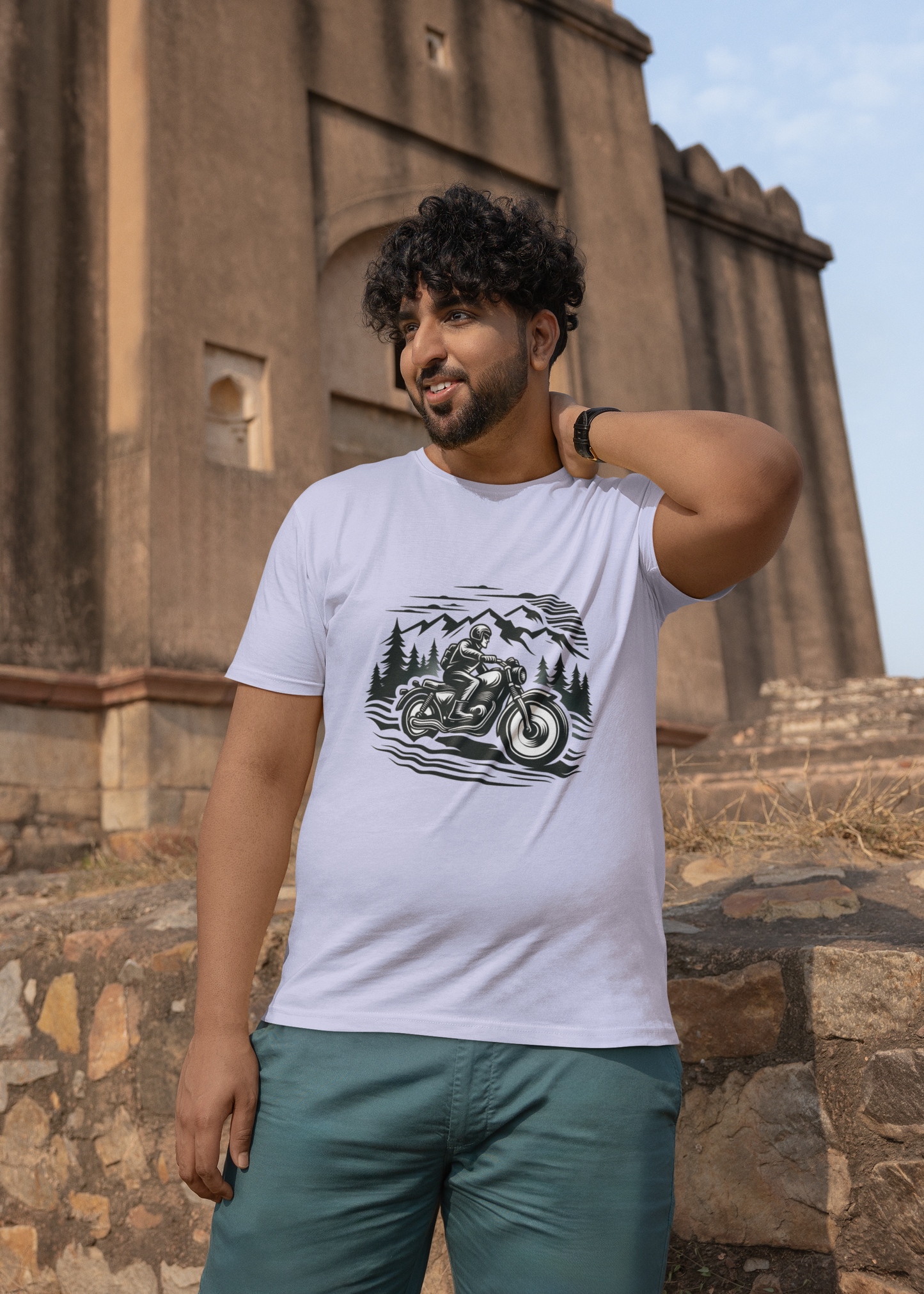 Motorcycle Riding | Printed | Crew