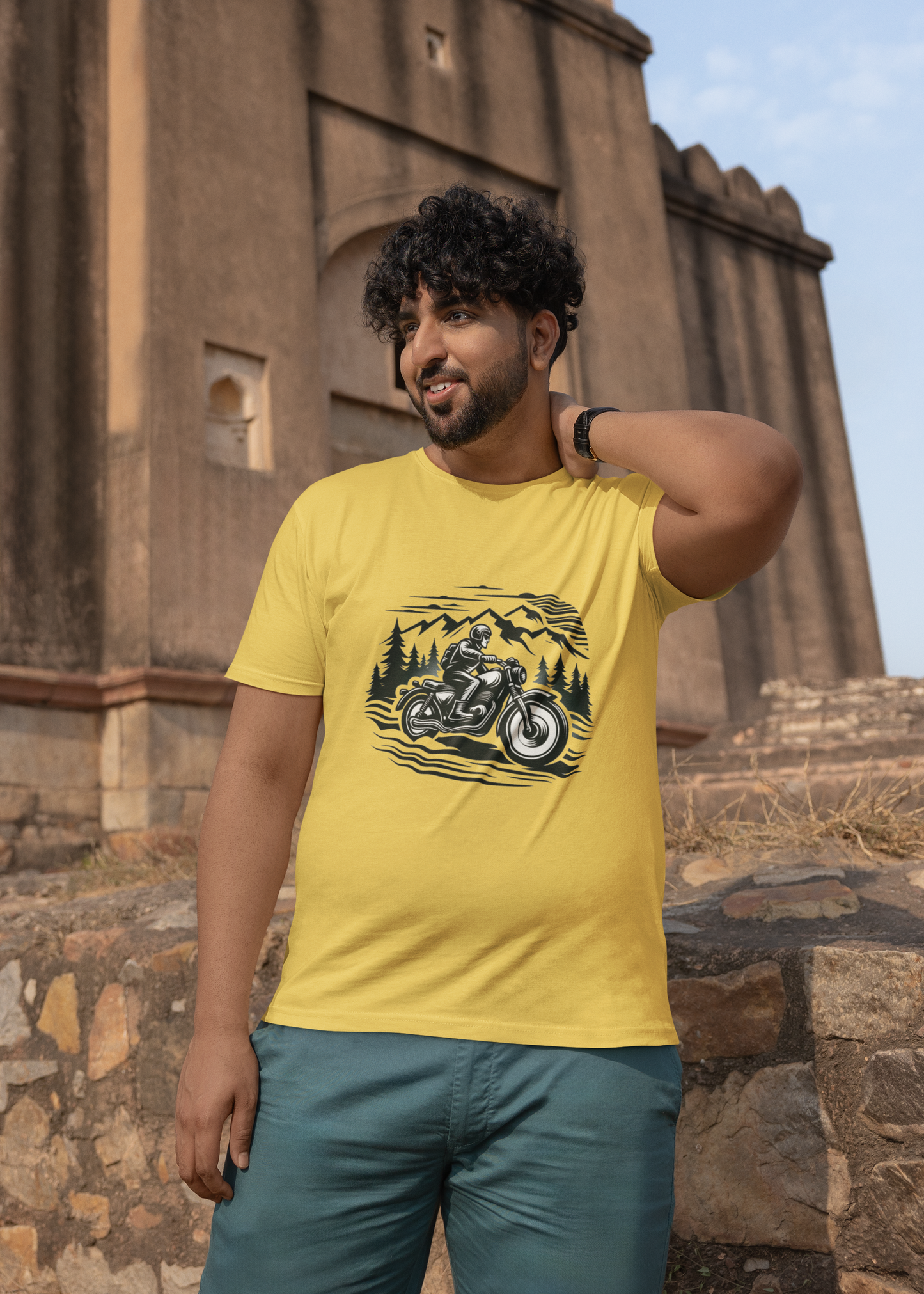 Motorcycle Riding | Printed | Crew