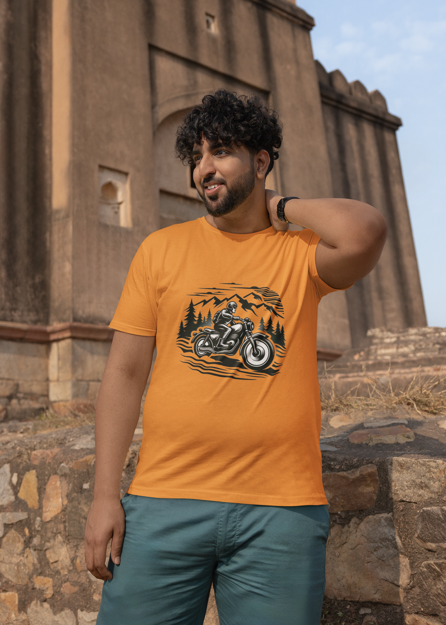 Motorcycle Riding | Printed | Crew