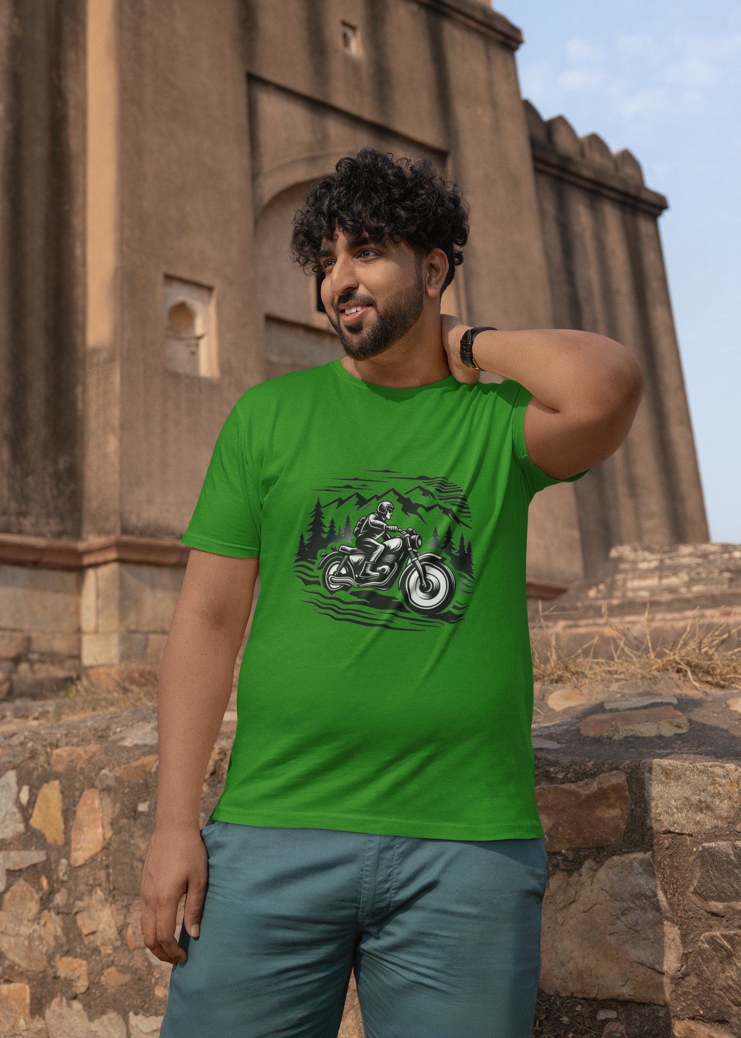 Motorcycle Riding | Printed | Crew