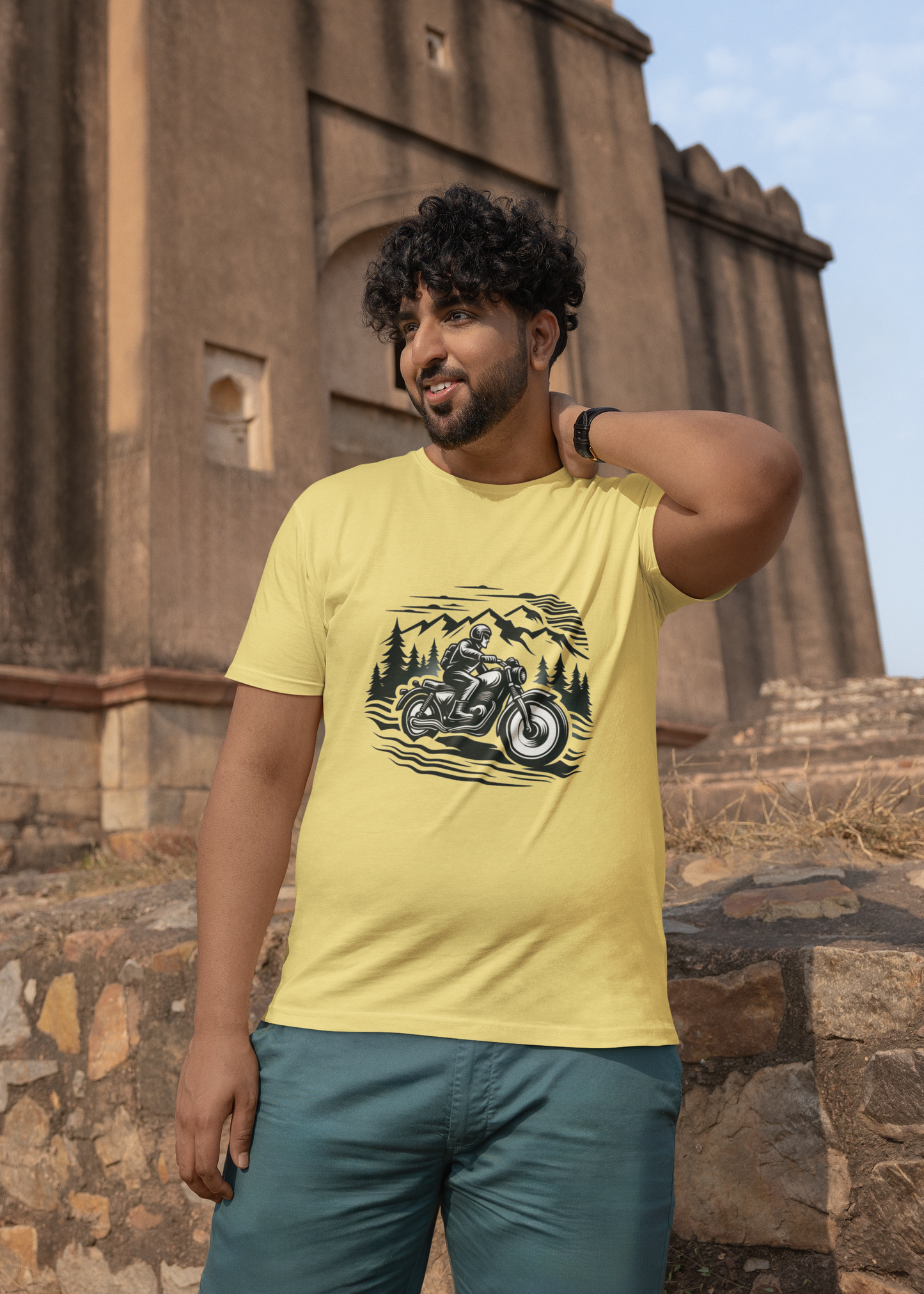 Motorcycle Riding | Printed | Crew