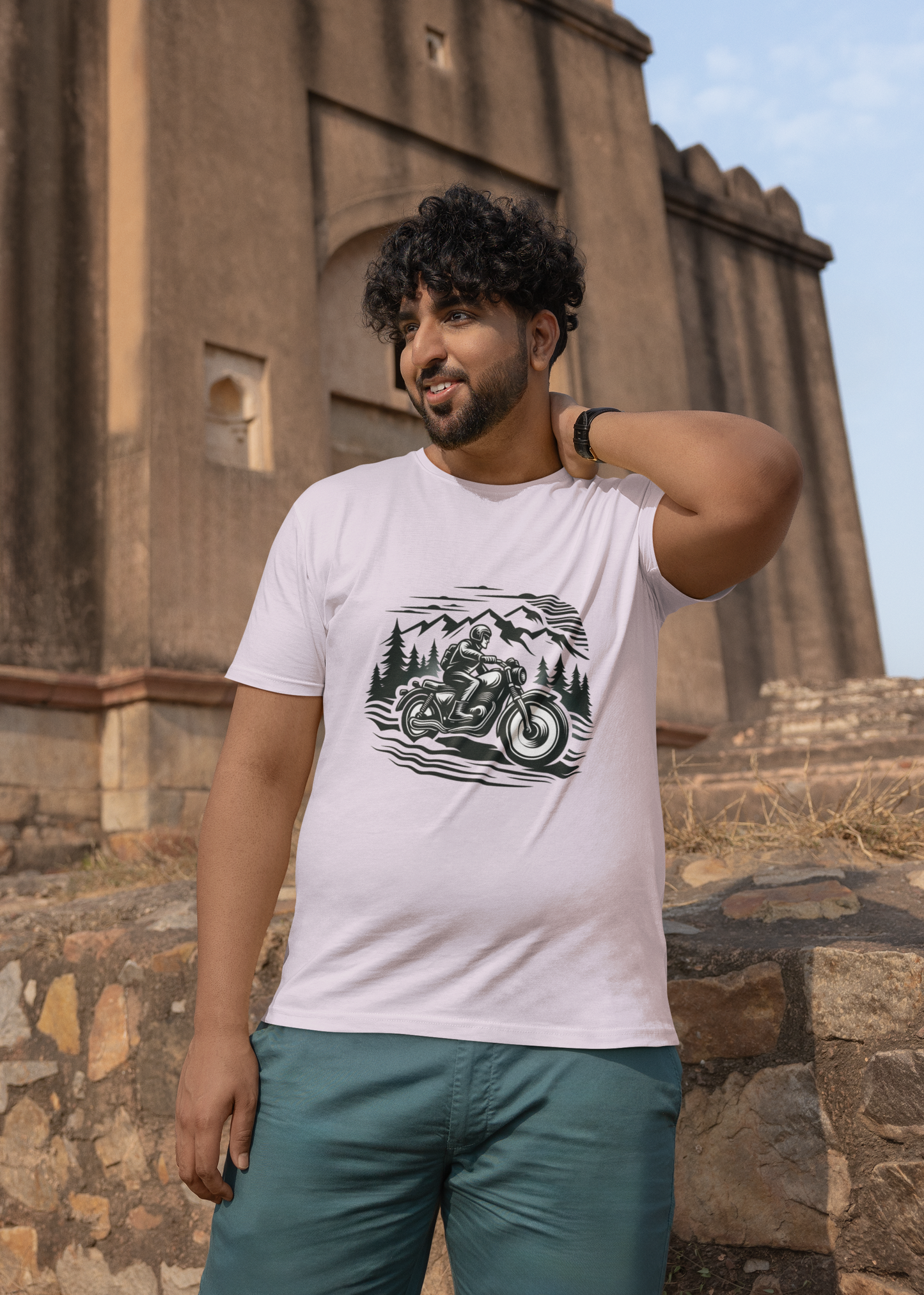 Motorcycle Riding | Printed | Crew