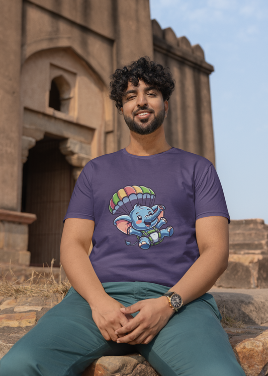 Elephant Parachuting | Printed | Crew