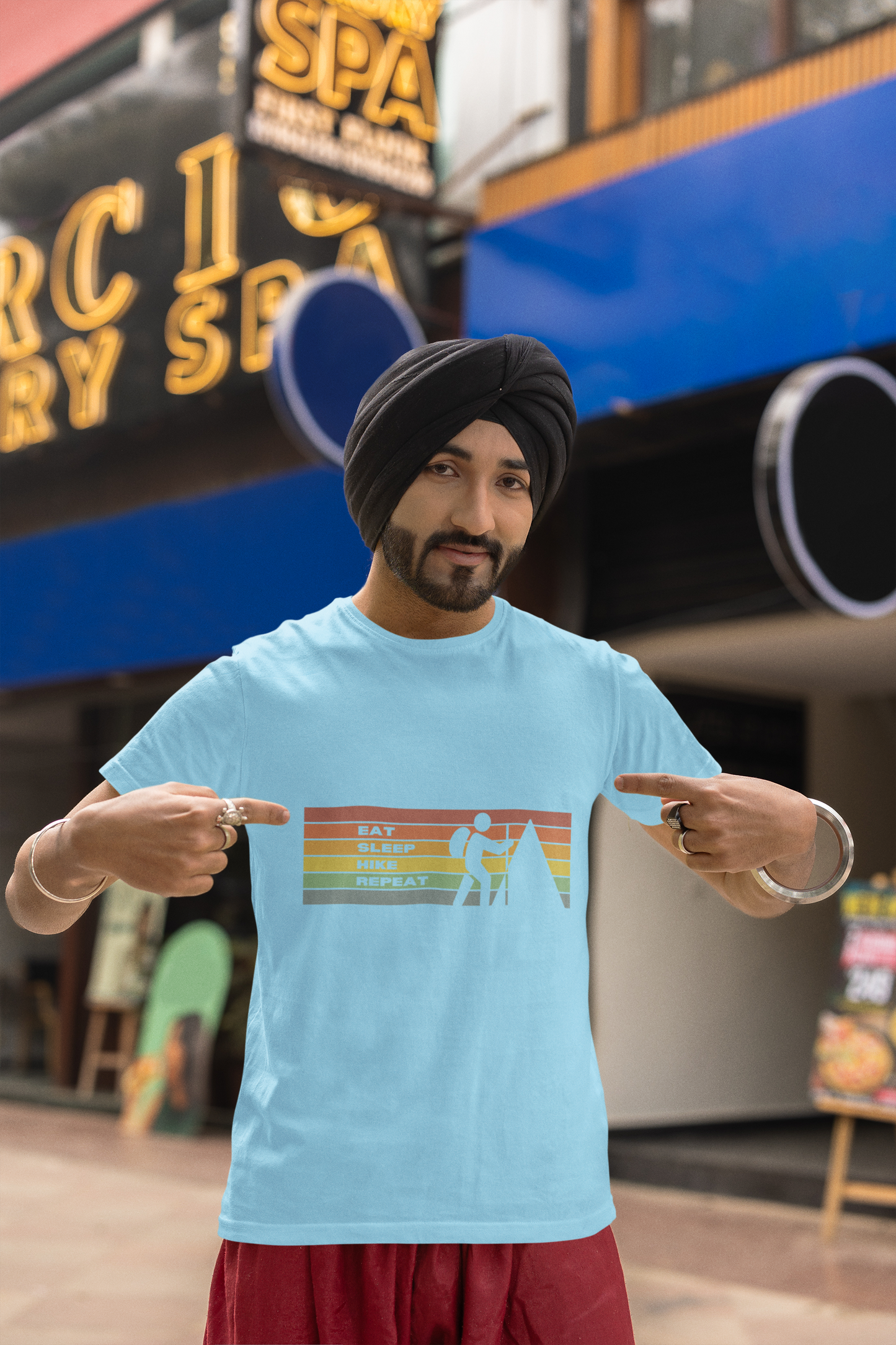Eat Sleep Hike Repeat | Printed | Crew