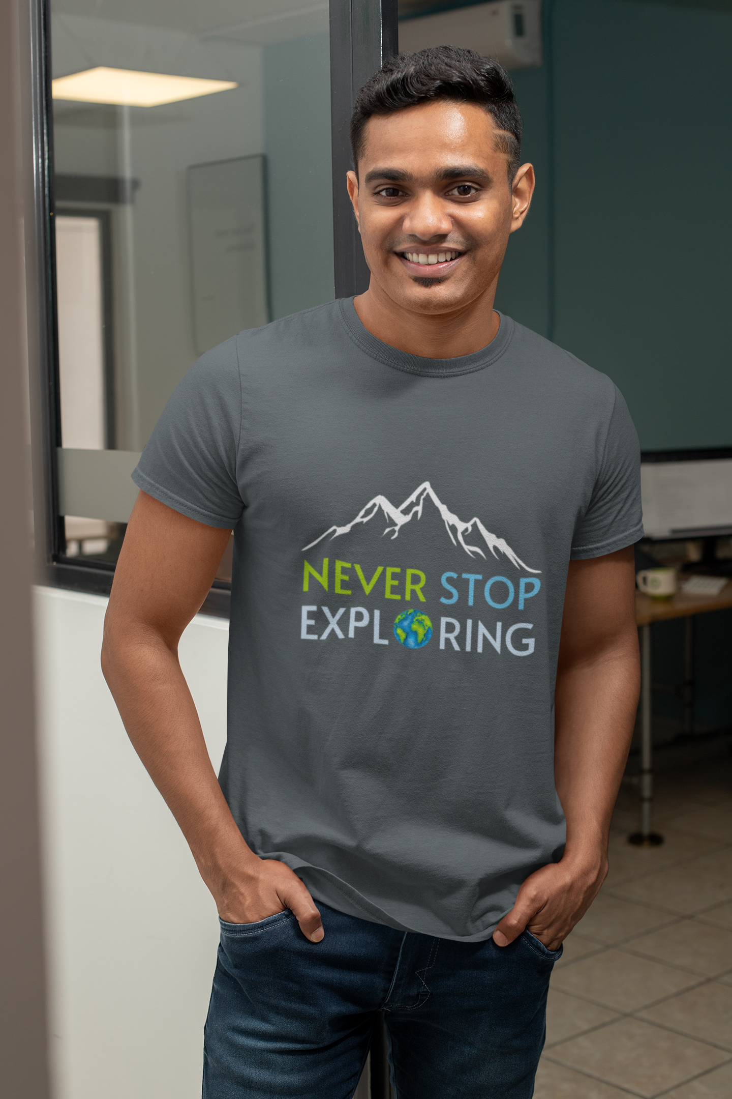 Never Stop Exploring | Printed | Crew