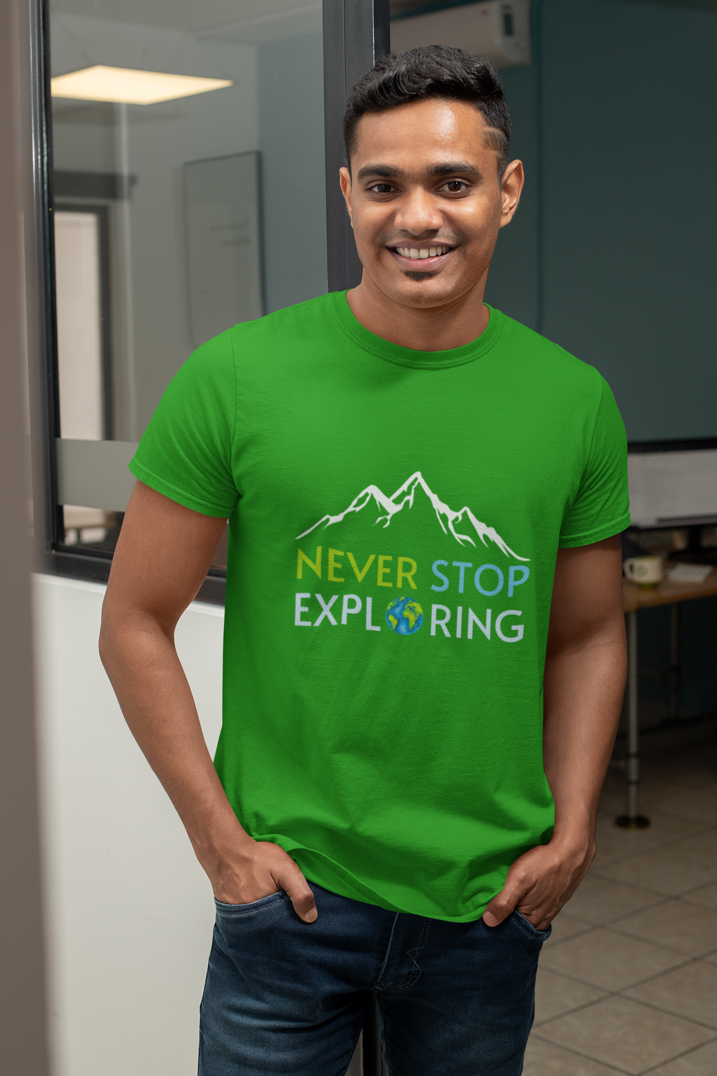 Never Stop Exploring | Printed | Crew