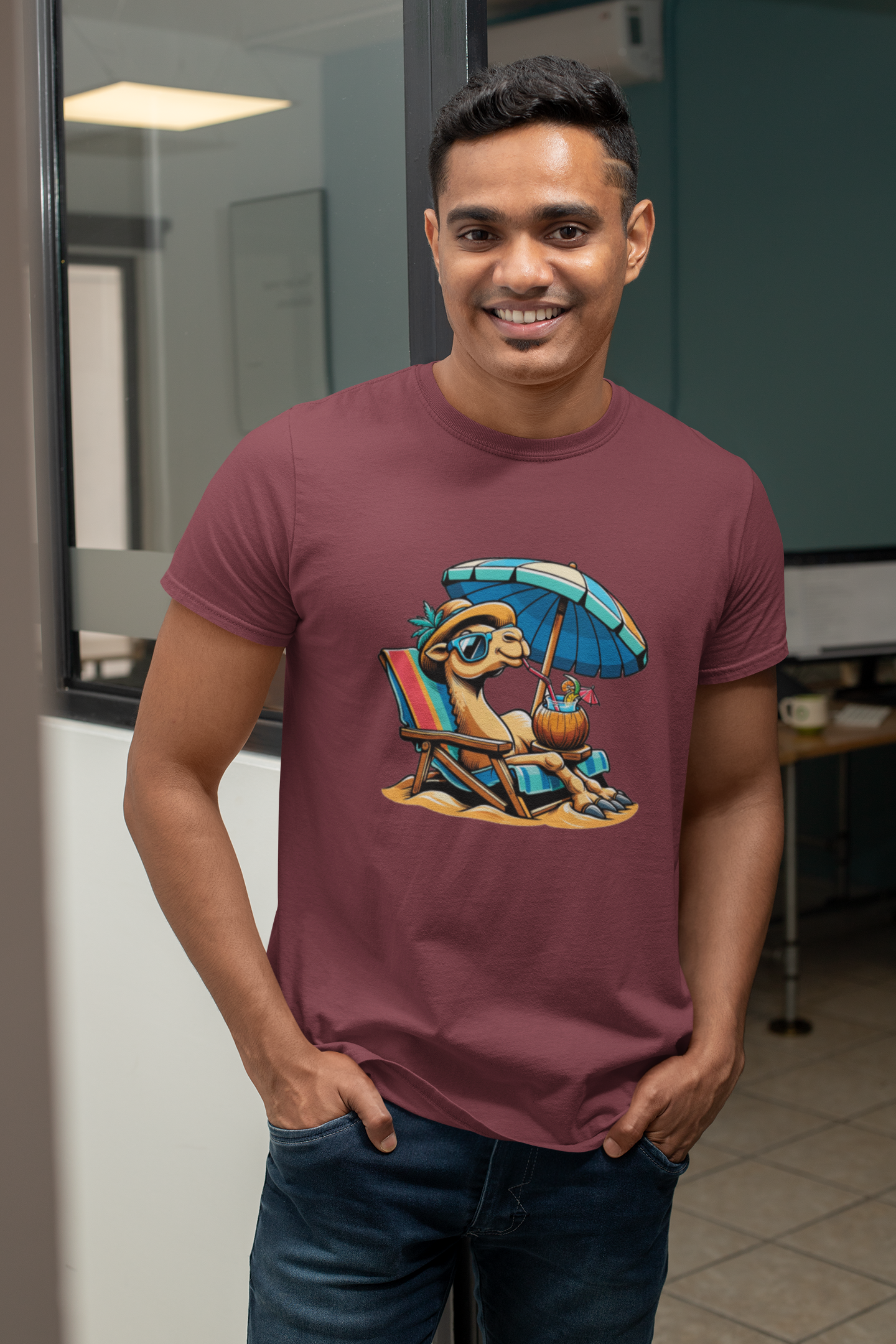 Camel On Vacation | Printed | Crew