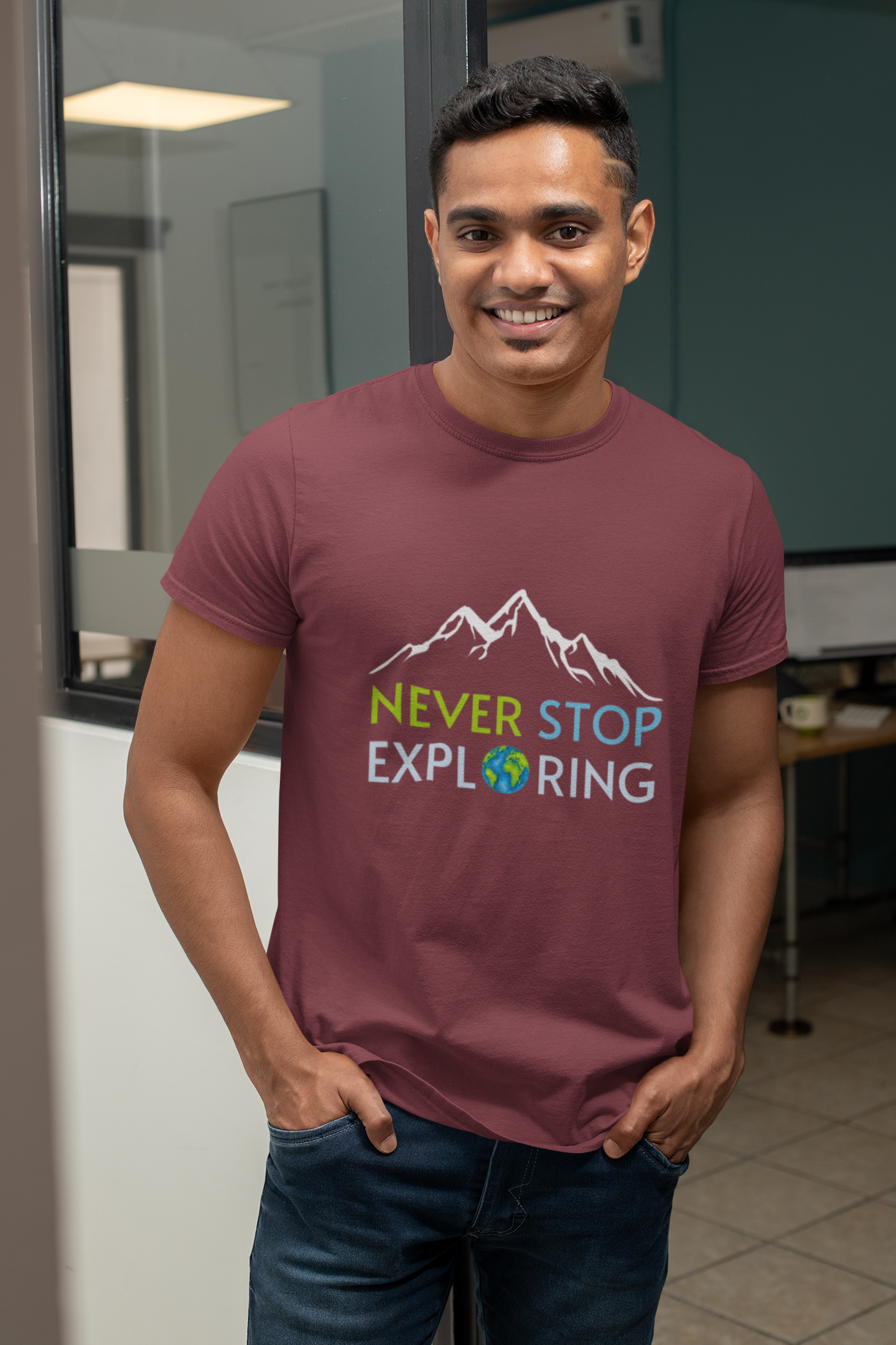 Never Stop Exploring | Printed | Crew