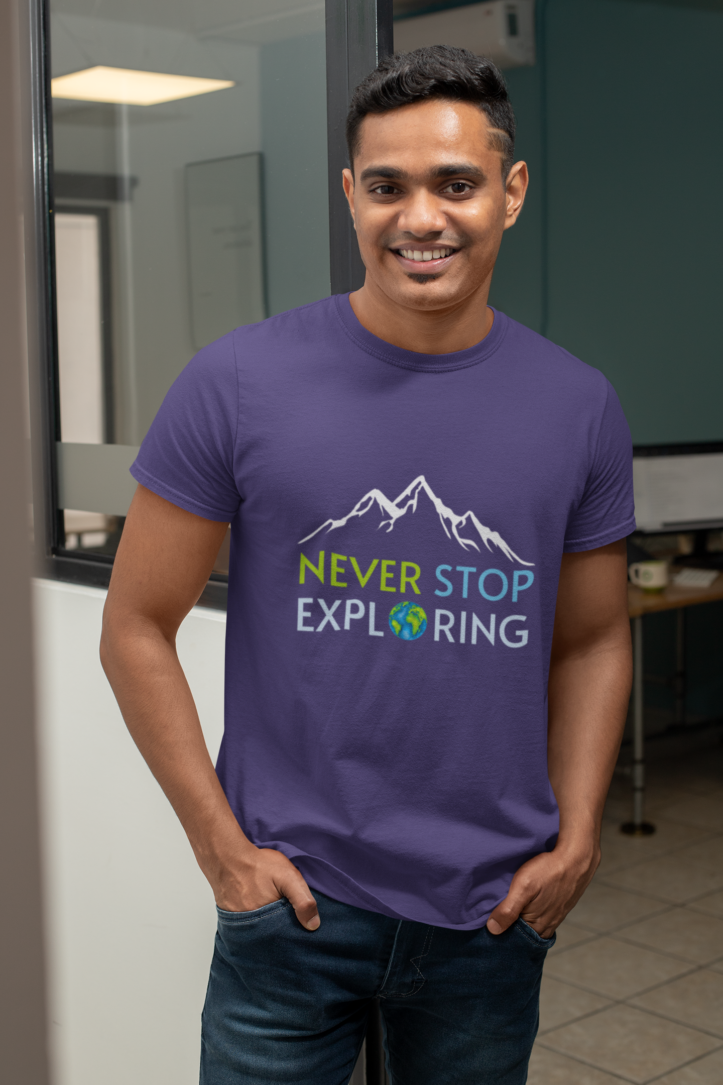 Never Stop Exploring | Printed | Crew