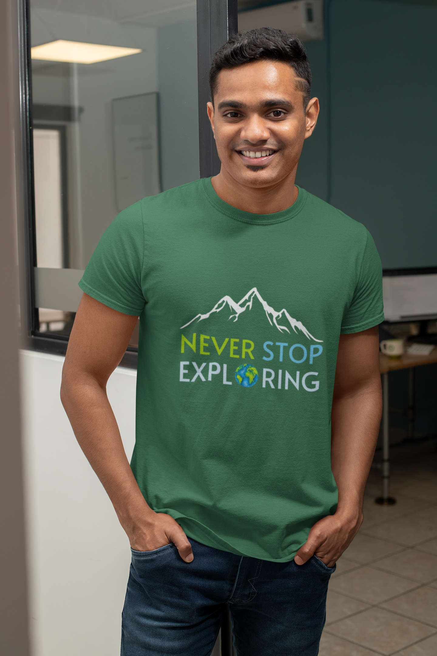 Never Stop Exploring | Printed | Crew